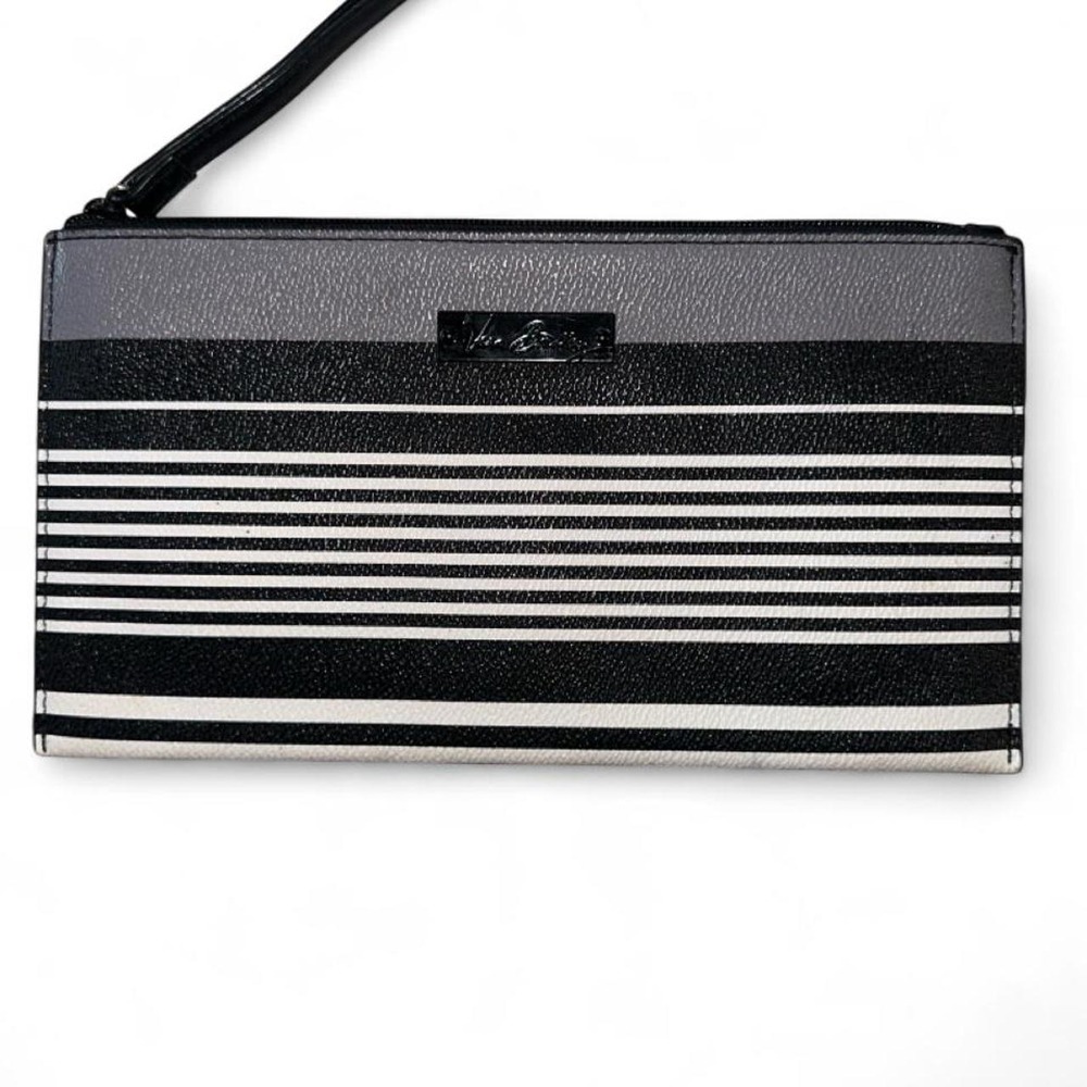 Vera Bradley wristlet in the retired pattern "Midnight Stripe"